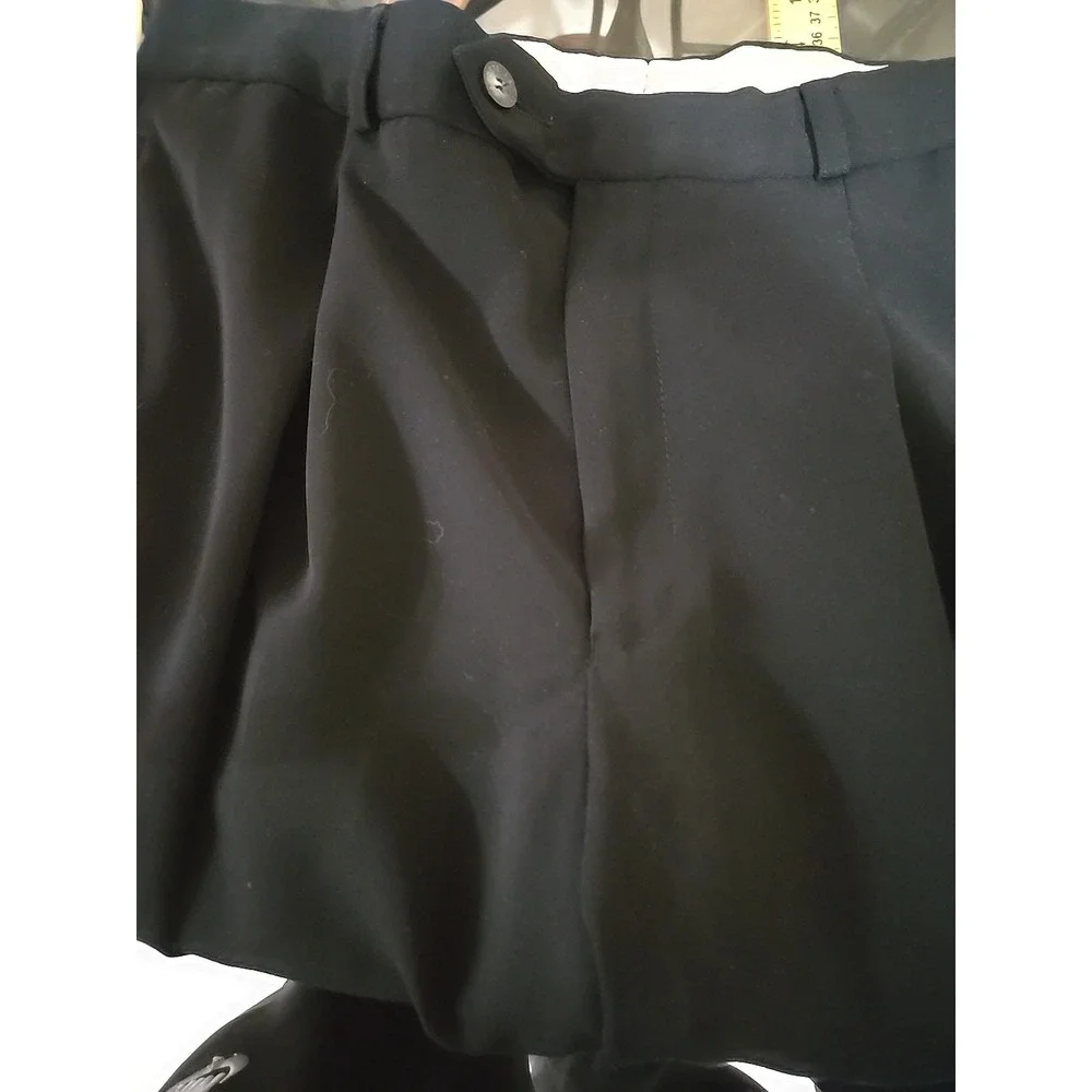 Lacoste Slacks Pants Size 32 Men's Black Dress Classic Fit Trousers